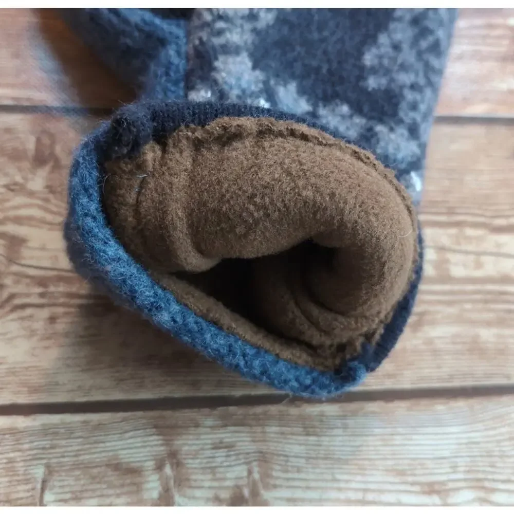Cozy Handcrafted Winter Mittens - Blue Warm Woolen - Gloves